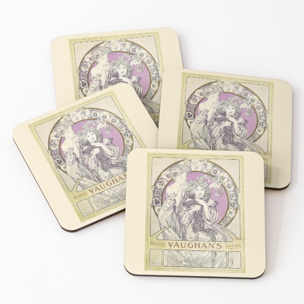 Item preview, Vaughan's magazine cover (1905), by Alphonse Mucha. HIGH DEFINITION designed and sold by MINDTHECHERRY.