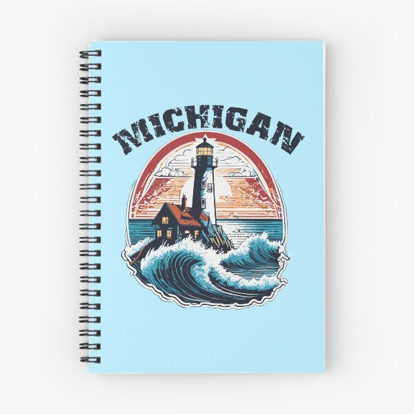 Aperçu de l'œuvre Michigan Lighthouse créée et vendue par Corner-Distro.