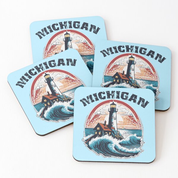 Item preview, Michigan Lighthouse designed and sold by Corner-Distro.