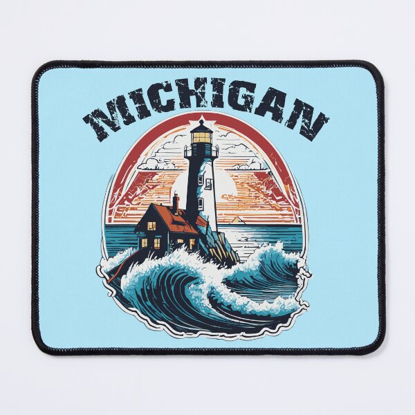 Item preview, Michigan Lighthouse designed and sold by Corner-Distro.