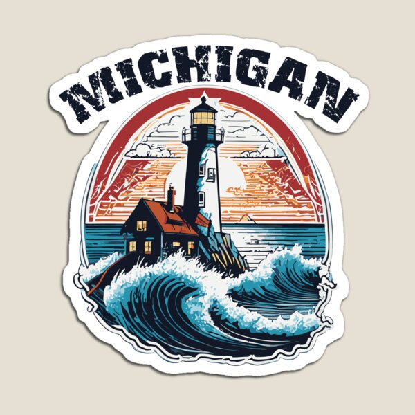 Item preview, Faro de michigan designed and sold by Corner-Distro.