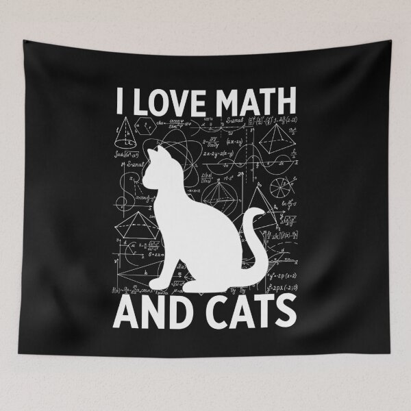 Item preview, I LOVE MATH AND CATS designed and sold by Walter-Jrr.