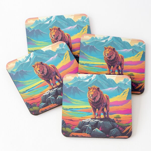 Item preview, Dawn of the Highland King: Majestic Mountain Lion designed and sold by ArtComixHaven.