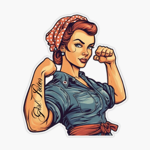 We Can Do It Rosie Riveter Feminism Women Rights Vinyl Sticker