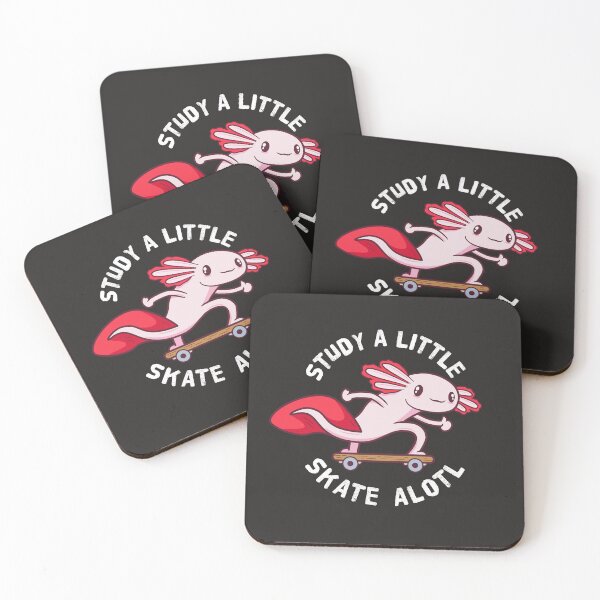 Artikelvorschau, Kawaii Axolotl Lustiges Skateboard-Liebhaber-Design für Studenten entworfen und verkauft von propellerhead.