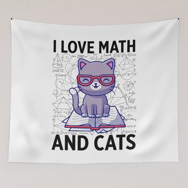 Item preview, I Love Math And Cats designed and sold by Walter-Jrr.