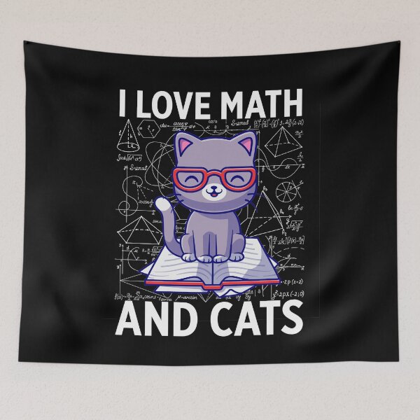 Item preview, I LOVE MATH AND CATS designed and sold by Walter-Jrr.