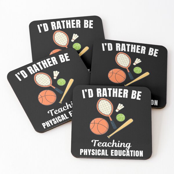 Item preview, I'd rather be teaching physical education, funny school PE teacher or professor job profession or occupation saying quote designed and sold by NBSStore.