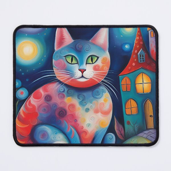 Item preview, The cat watches in the night designed and sold by mylittlewindow.