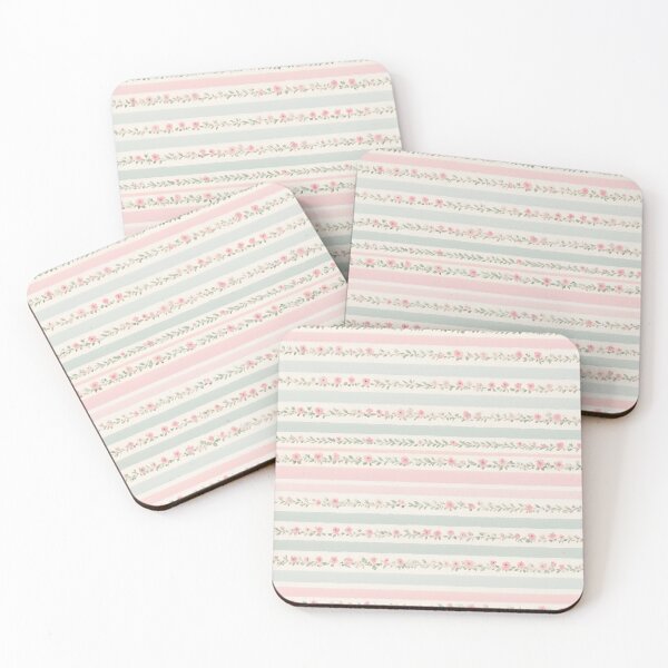 Item preview, Delicate stripes with a floral pattern designed and sold by Naturitude.