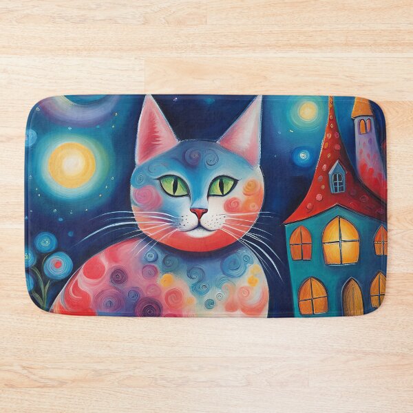 Item preview, The cat watches in the night designed and sold by mylittlewindow.