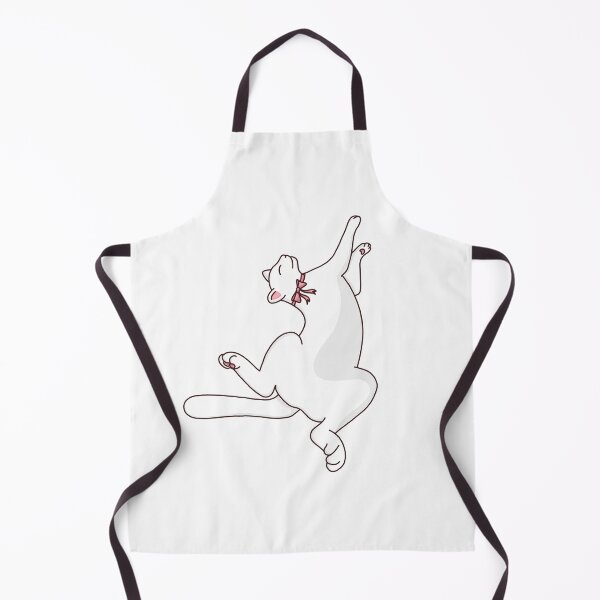 Item preview, Cute white cat lying on its back designed and sold by TiffyChaa.