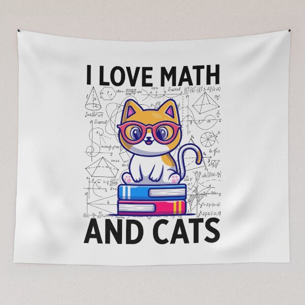 Item preview, I Love Math And Cats designed and sold by Walter-Jrr.