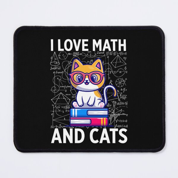 Item preview, I LOVE MATH AND CATS designed and sold by Walter-Jrr.