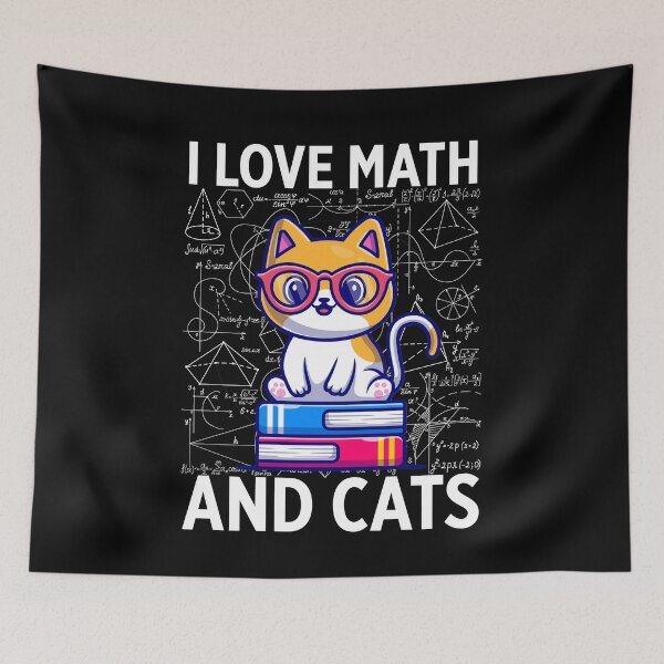 Item preview, I LOVE MATH AND CATS designed and sold by Walter-Jrr.