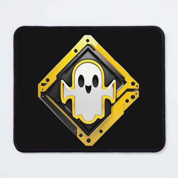 Item preview, Laughter Mechanics: Happy Yellow Ghost Art designed and sold by Artedig.