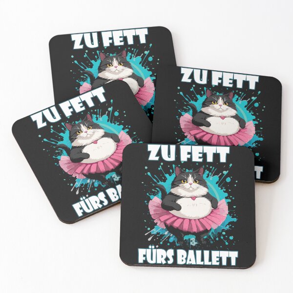 Item preview, Too fat for ballet cat designed and sold by Ultimate-Rabbit.