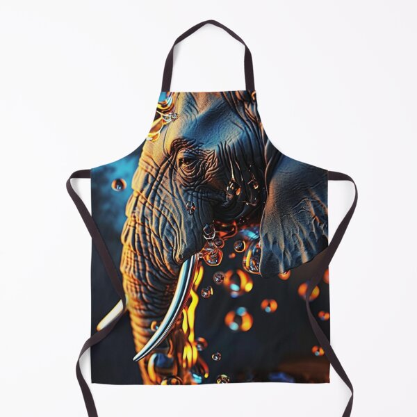 Item preview, Stunning Wildlife Art Wild Animals Realism Painting Wet Elephants C119-01 designed and sold by MPCFICTION.