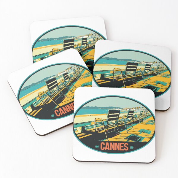 Item preview, La Croisette Avenue Chairs Illustration - Charming Views of Cannes designed and sold by Lemomo-artworks.