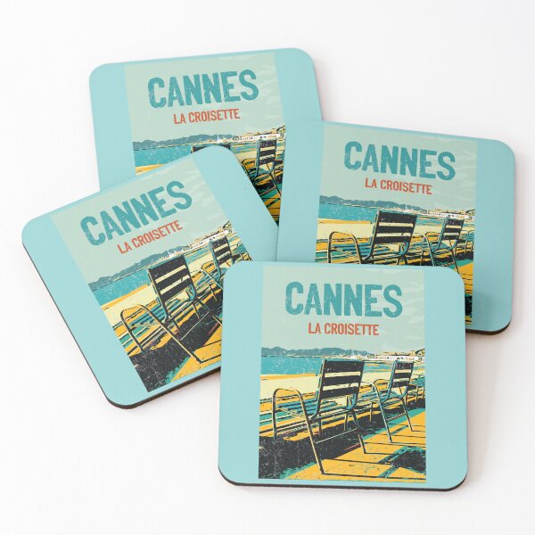 Item preview, La Croisette Avenue Chairs Illustration - Charming Views of Cannes designed and sold by Lemomo-artworks.