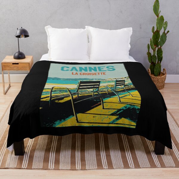 Item preview, La Croisette Avenue Chairs Illustration - Charming Views of Cannes designed and sold by Lemomo-artworks.