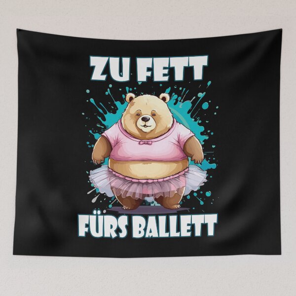 Item preview, Too fat for ballet bear designed and sold by Ultimate-Rabbit.