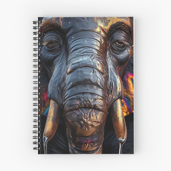 Item preview, Stunning Wildlife Art Wild Animals Realism Painting Wet Elephants C119-02 designed and sold by MPCFICTION.