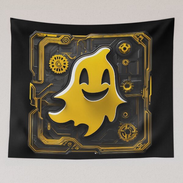 Item preview, Joy in 3D: The Clockwork Yellow Ghost designed and sold by Artedig.
