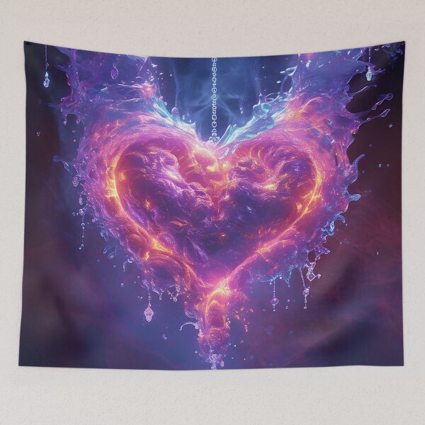 Item preview, The magic of the Mandelbrot heart designed and sold by Cr-AI-tive.