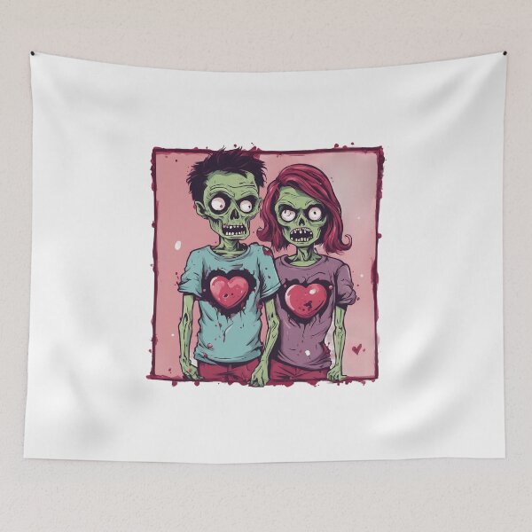 Item preview, zombies valentines day designed and sold by DarkHues.