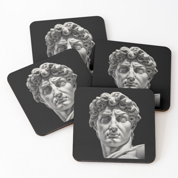 Item preview, Michelangelo's David Statue Head Figure - Classical Portrait David Ancient Statue designed and sold by MadeByRobots.