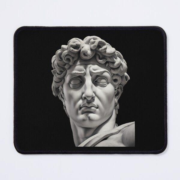 Item preview, Michelangelo's David Statue Head Figure - Classical Portrait David Ancient Statue designed and sold by MadeByRobots.