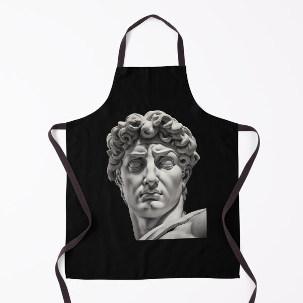 Item preview, Michelangelo's David Statue Head Figure - Classical Portrait David Ancient Statue designed and sold by MadeByRobots.