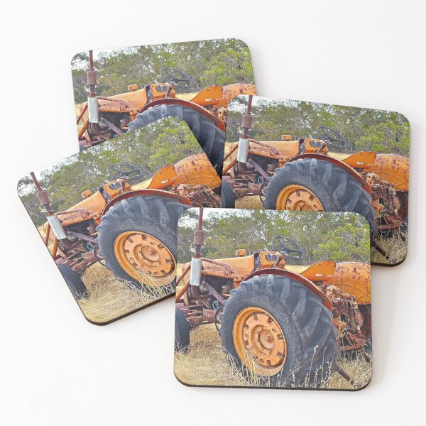 Item preview, Old red tractor designed and sold by carole hirst.