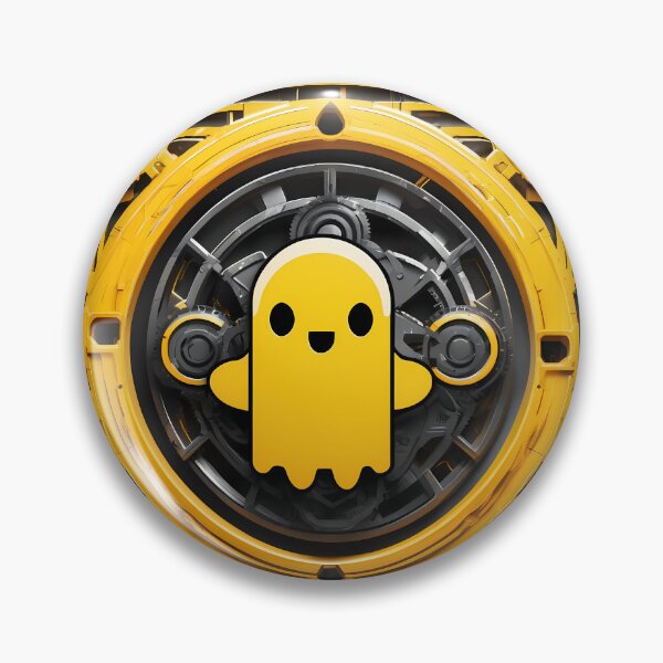 Item preview, Happiness in Real Time: Digital Yellow Ghost designed and sold by Artedig.