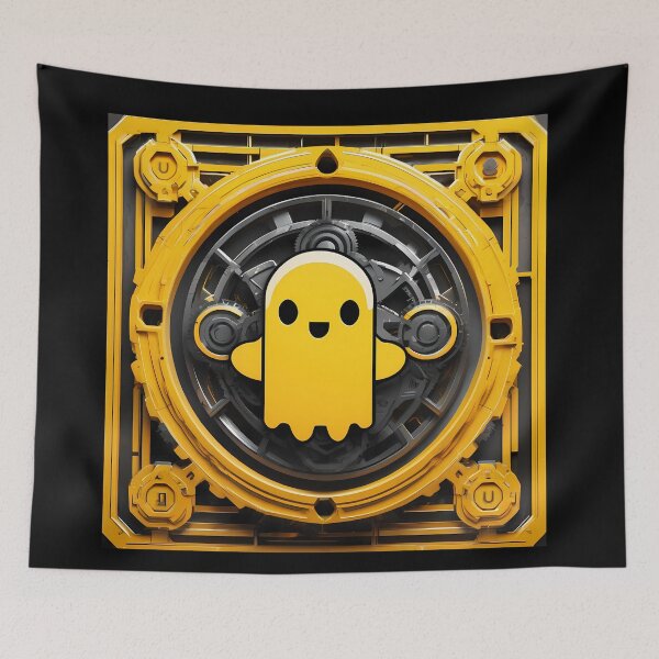 Item preview, Happiness in Real Time: Digital Yellow Ghost designed and sold by Artedig.