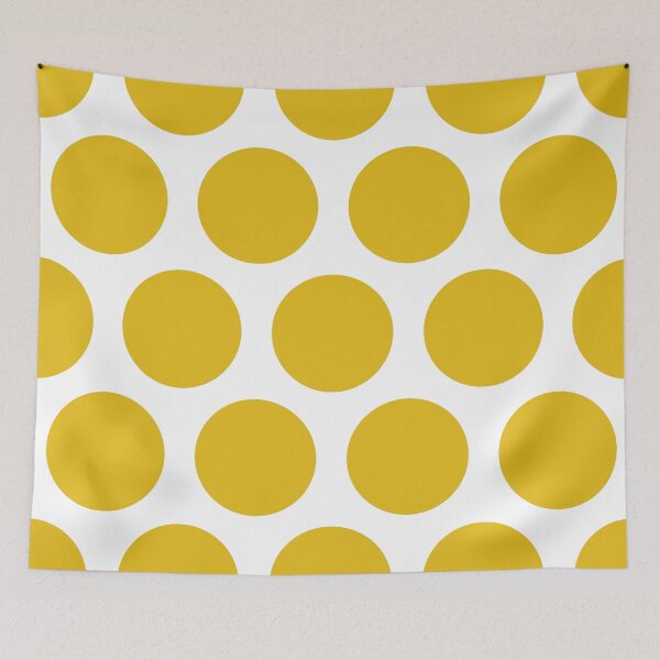 Item preview, Mustard Yellow Large Polka Dots designed and sold by Jared Davies.