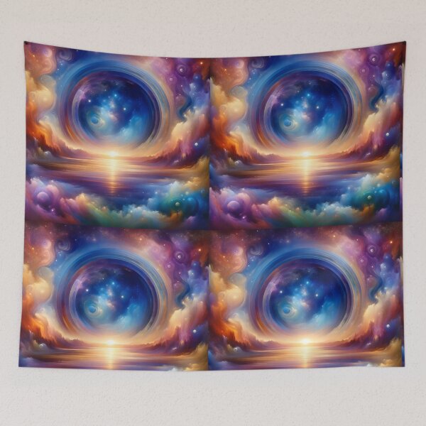 Item preview, Universal Love Frequency - Indigo Oneness Spiritual Art designed and sold by ElLocoMus.