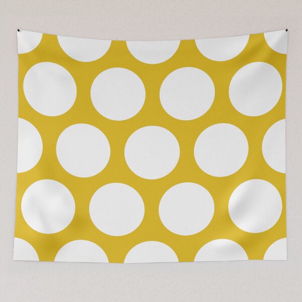 Item preview, Mustard Yellow Large Polka Dots designed and sold by Jared Davies.