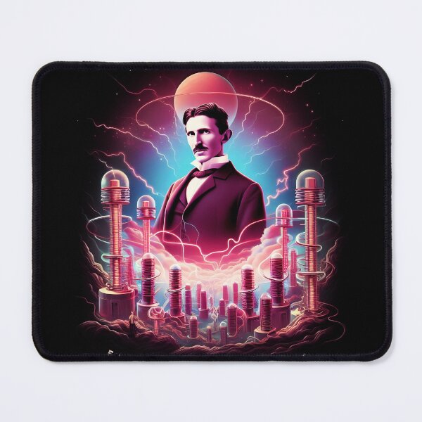 Item preview, nikola tesla's electric dreamscape designed and sold by Galactic-Paints.