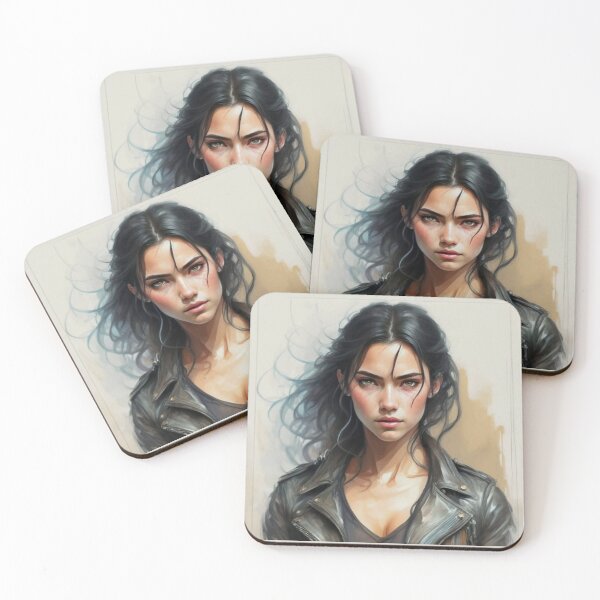 Item preview, Beautiful Black Haired Girl designed and sold by ArtCraftLab.