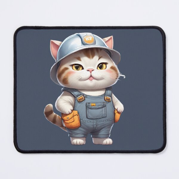 Item preview, Chubby Carpenter Kitty Cat designed and sold by Keffy.
