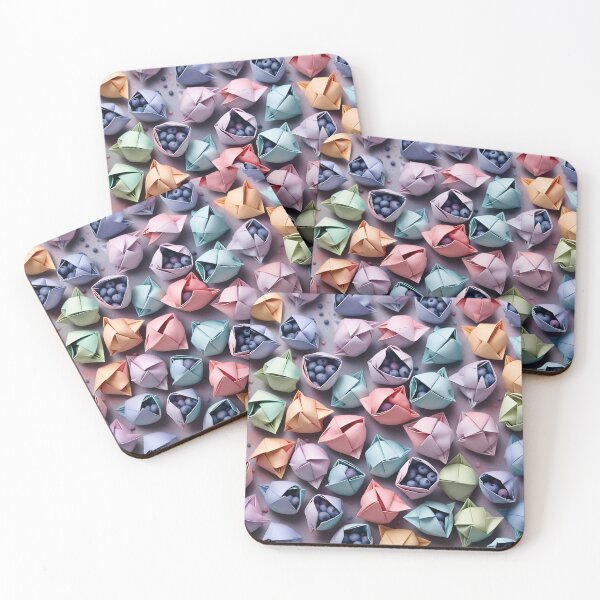 Item preview, Origami Blueberries Pattern designed and sold by ShaViArt.