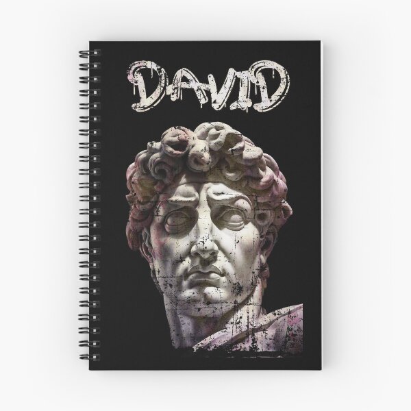 Artikelvorschau, Grunge Michelangelos David-Statuenkopf - Distressed Classic Portrait David Ancient Statue 03 entworfen und verkauft von MadeByRobots.