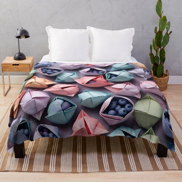 Item preview, Origami Blueberries Pattern designed and sold by ShaViArt.