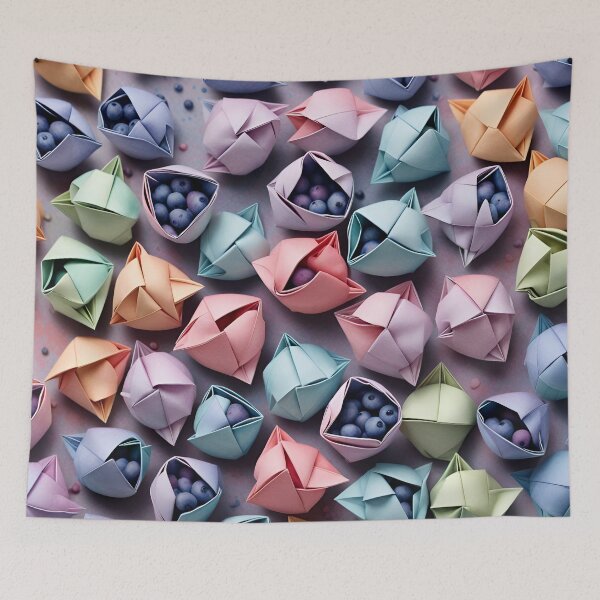 Item preview, Origami Blueberries Pattern designed and sold by ShaViArt.