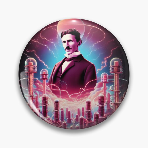 Item preview, nikola tesla's electric dreamscape designed and sold by Galactic-Paints.