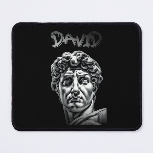 Item preview, Grunge Michelangelo's David Statue Head - Distressed Classical Portrait David Ancient Statue 03 designed and sold by MadeByRobots.