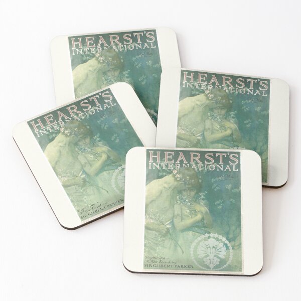 Item preview, Hearts couple Art Nouveau Magazine cover , by Alphonse Mucha. HIGH DEFINITION designed and sold by MINDTHECHERRY.