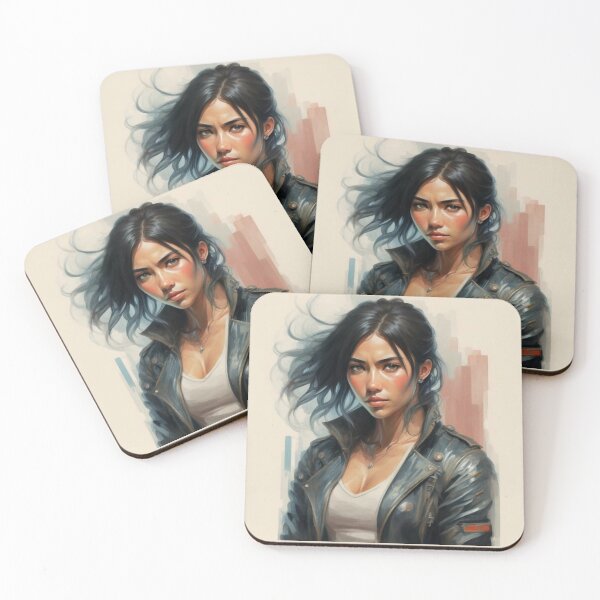 Item preview, Beautiful Black Haired Girl designed and sold by ArtCraftLab.
